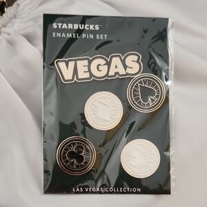Starbucks Las Vegas Collection Enamel Pin Set